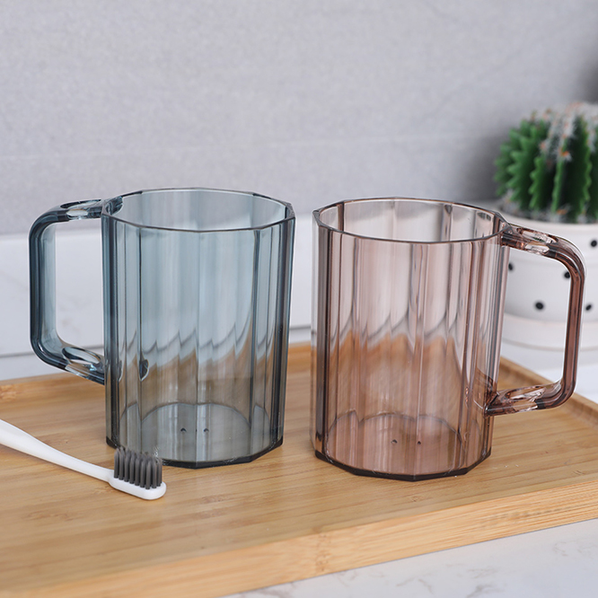 Decagonal Striped Mouthwash Mug