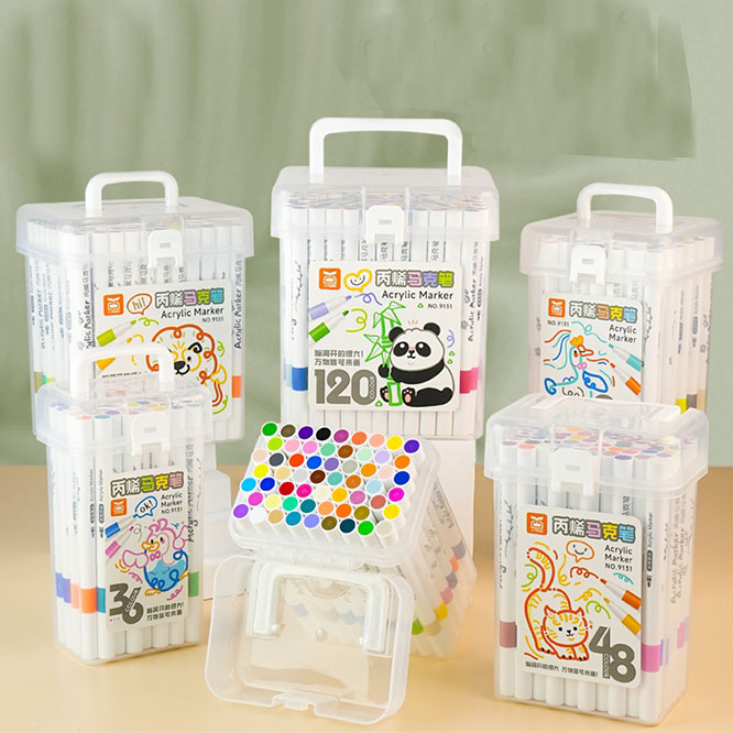 Bamboo Panda Acrylic Markers 48 Colors